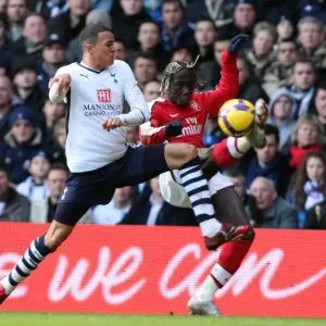 Bary Sagna (Arsenal) Jermaine Jenas (Tottenham) Bary Sagna (Arsenal) Jermaine Jenas (Tottenham)
