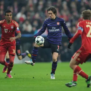 Battle for Control: Rosicky vs. Gustavo & Lahm - Bayern Munich vs. Arsenal, UEFA Champions League 2013
