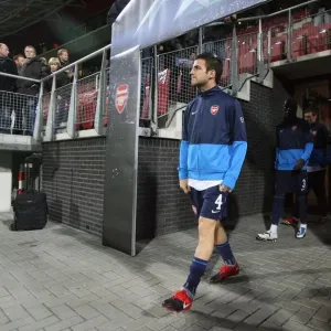 Battle at DSB Stadium: Arsenal's Cesc Fabregas Shines in 1:1 UEFA Champions League Thriller vs. AZ Alkmaar, 2009 Battle at DSB Stadium: Arsenal's Cesc Fabregas Shines in 1:1 UEFA Champions League Thriller vs. AZ Alkmaar, 2009