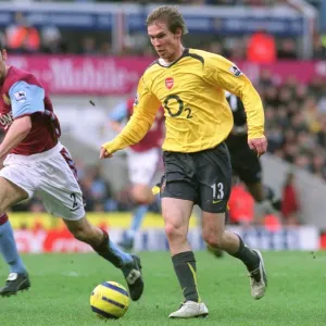 Battle of Midfield Masters: Hleb vs. Delaney at Villa Park, Arsenal vs. Aston Villa, FA Premiership, 2005-06 Battle of Midfield Masters: Hleb vs. Delaney at Villa Park, Arsenal vs. Aston Villa, FA Premiership, 2005-06