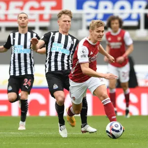 Empty Battle: Odegaard vs Ritchie, Arsenal vs Newcastle, Premier League 2021 (Behind Closed Doors)