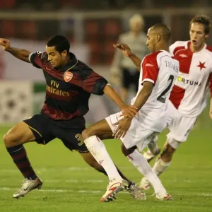 The Battle of Wings: Walcott vs. Tavares, Arsenal vs. Slavia Prague, UEFA Champions League, 2007