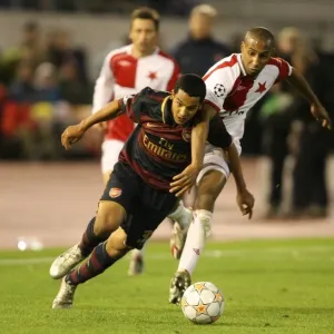The Battle of Wings: Walcott vs. Tavares - Arsenal vs. Slavia Prague, UEFA Champions League, 2007