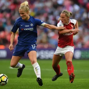 Battling for FA Cup Victory: Nobbs vs. Chapman, Arsenal Women vs. Chelsea Ladies Battling for FA Cup Victory: Nobbs vs. Chapman, Arsenal Women vs. Chelsea Ladies