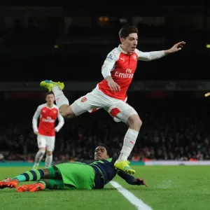 Hector Bellerin Soars Over Leroy Fer Print