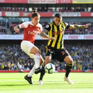 Bellerin vs Holebas: Intense Battle at Emirates Stadium - Arsenal vs Watford, Premier League 2018-19