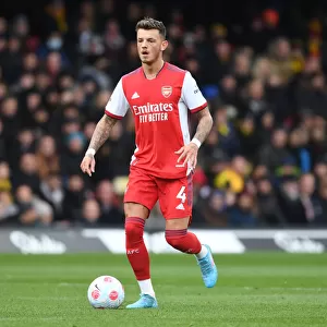 Ben White in Action: Arsenal Takes on Watford in the 2021-22 Premier League