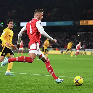 Ben White in Action: Arsenal vs Wolverhampton Wanderers (2022-23)