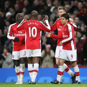 Bendtner and Eduardo: Arsenal's Unstoppable Duo Celebrate 4-0 FA Cup Victory Over Cardiff City Bendtner and Eduardo: Arsenal's Unstoppable Duo Celebrate 4-0 FA Cup Victory Over Cardiff City
