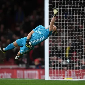 Bernd Leno Print - Arsenal vs Manchester City