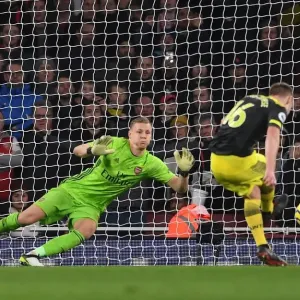 Bernd Leno (Arsenal) saves a penalty Bernd Leno (Arsenal) saves a penalty