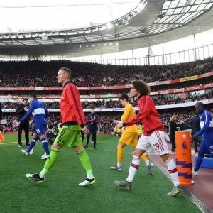 Bernd Leno and Matteo Guendouzi (Arsenal) Bernd Leno and Matteo Guendouzi (Arsenal)