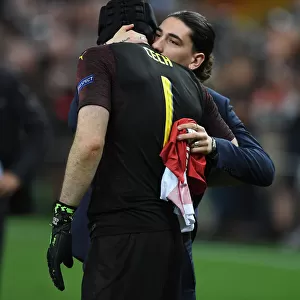 Bittersweet End: Cech Comforted by Bellerin after Arsenal's Europa League Defeat