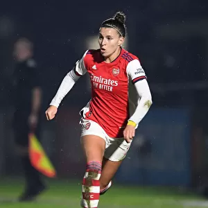 BOREHAMWOOD, ENGLAND - MARCH 02: Steph Catley of Arsenal during the Barclays FA Womens Super League match between