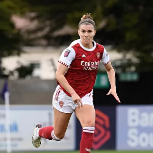 BOREHAMWOOD, ENGLAND - MAY 09: Steph Catley of Arsenal during the Barclays FA Womens Super League match between Arsenal
