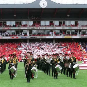Print of The Brass Band at Highbury Stadium