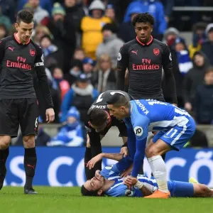Brighton vs. Arsenal: Kolasinac and Knockhaert Clash in Premier League Showdown