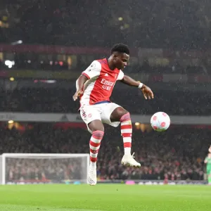 Bukayo Saka in Action: Arsenal vs. Liverpool, Premier League 2021-22
