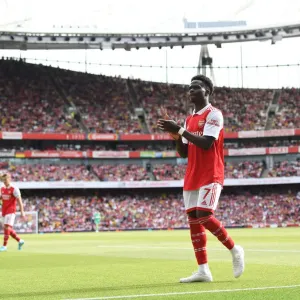 Bukayo Saka in Action: Arsenal vs. Everton, Premier League 2021-22
