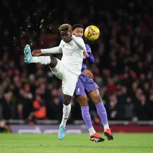 Bukayo Saka in Action: Arsenal vs. Liverpool - Emirates FA Cup Third Round, 2023-24