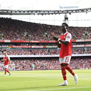Bukayo Saka in Action: Arsenal vs. Everton, Premier League 2021-22
