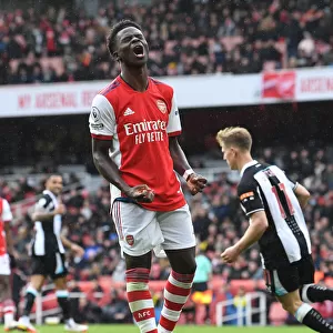 Bukayo Saka in Action: Arsenal vs Newcastle United, Premier League 2021-22