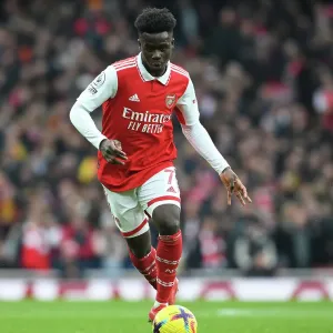 Bukayo Saka in Action: Arsenal's Star Performer Against AFC Bournemouth, Premier League 2022-23 Bukayo Saka in Action: Arsenal's Star Performer Against AFC Bournemouth, Premier League 2022-23