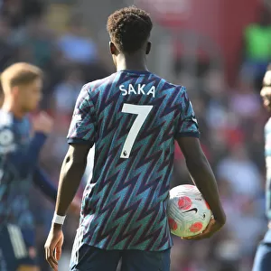 Bukayo Saka in Action: Southampton vs. Arsenal, Premier League 2021-22