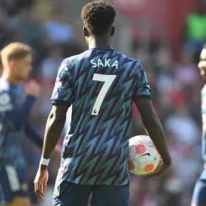 Bukayo Saka in Action: Southampton vs. Arsenal, Premier League 2021-22