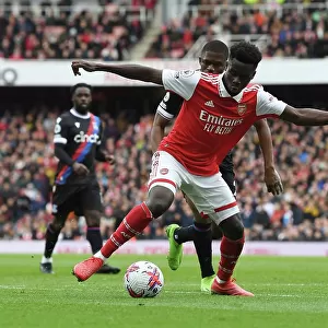 Bukayo Saka: Arsenal Star in Action against Crystal Palace, Premier League 2022-23