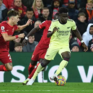Bukayo Saka Breaks Past Tsimikas: Liverpool vs Arsenal, Premier League 2021-22