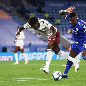 Bukayo Saka Foul by Amartey: Leicester vs Arsenal Carabao Cup Clash