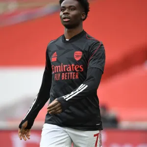 Bukayo Saka Print, Arsenal vs Tottenham Match