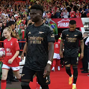 Bukayo Saka Gears Up: Nottingham Forest vs. Arsenal FC, Premier League 2022-23