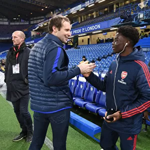 Bukayo Saka and Petr Cech: A Football Rivalry Turned Friendship - Chelsea vs. Arsenal, Premier League 2019-2020