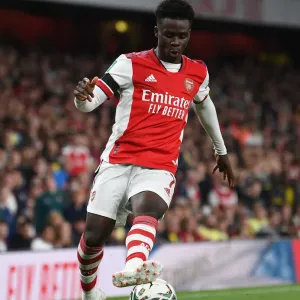 Bukayo Saka Print - Carabao Cup Action Photo Bukayo Saka Print - Carabao Cup Action Photo