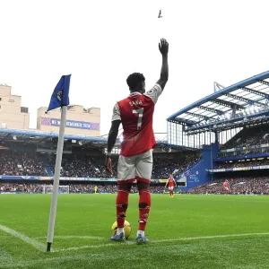 Bukayo Saka Corner Kick Print