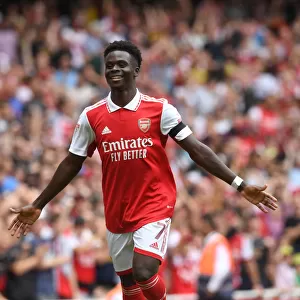 Bukayo Saka Scores Arsenal's Fourth Goal Against Sevilla in Emirates Cup 2022