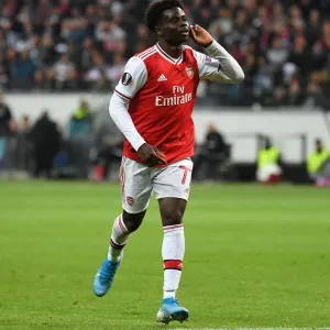 Bukayo Saka Scores Arsenal's Second Goal: Eintracht Frankfurt vs Arsenal, UEFA Europa League 2019-20 Bukayo Saka Scores Arsenal's Second Goal: Eintracht Frankfurt vs Arsenal, UEFA Europa League 2019-20
