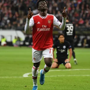 Bukayo Saka Scores Arsenal's Second Goal: Eintracht Frankfurt vs Arsenal, UEFA Europa League 2019-20 Bukayo Saka Scores Arsenal's Second Goal: Eintracht Frankfurt vs Arsenal, UEFA Europa League 2019-20