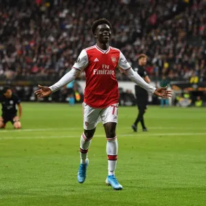 Bukayo Saka Scores Arsenal's Second Goal: Eintracht Frankfurt vs Arsenal, UEFA Europa League 2019-20 Bukayo Saka Scores Arsenal's Second Goal: Eintracht Frankfurt vs Arsenal, UEFA Europa League 2019-20