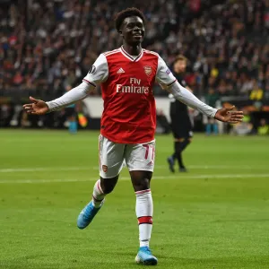 Bukayo Saka Scores Arsenal's Second Goal: Eintracht Frankfurt vs Arsenal, UEFA Europa League 2019-20 Bukayo Saka Scores Arsenal's Second Goal: Eintracht Frankfurt vs Arsenal, UEFA Europa League 2019-20