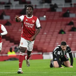 Bukayo Saka Scores Empty-Netter: Arsenal's Second Goal vs. Newcastle United (2020-21)