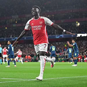Bukayo Saka Scores First Arsenal Goal: Arsenal 1-0 PSV Eindhoven, UEFA Champions League 2023/24