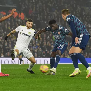 Bukayo Saka Scores the Third Goal: Leeds United vs. Arsenal, Premier League 2021-22