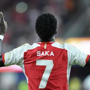 Bukayo Saka Scores Historic First Goal for Arsenal Against FC Barcelona at SoFi Stadium, 2023