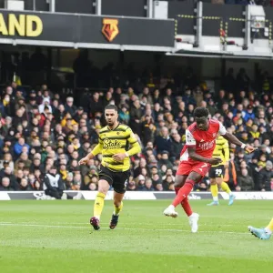 Bukayo Saka Scores the Second: Arsenal Triumphs over Watford in Premier League Clash Bukayo Saka Scores the Second: Arsenal Triumphs over Watford in Premier League Clash