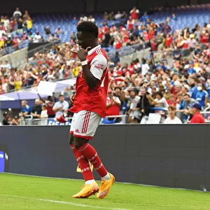 Bukayo Saka Scores His Second: Arsenal's Pre-Season Victory Over Everton in Baltimore, 2022