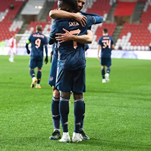 Bukayo Saka Scores His Third: Arsenal's Europa League Victory Over Slavia Praha in Prague