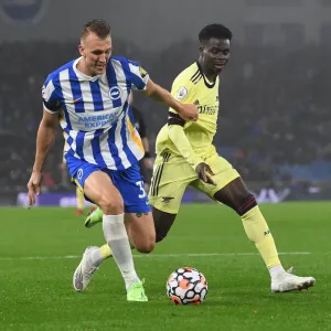 Bukayo Saka vs Dan Burn: Intense Clash in Brighton & Hove Albion vs Arsenal Premier League Match
